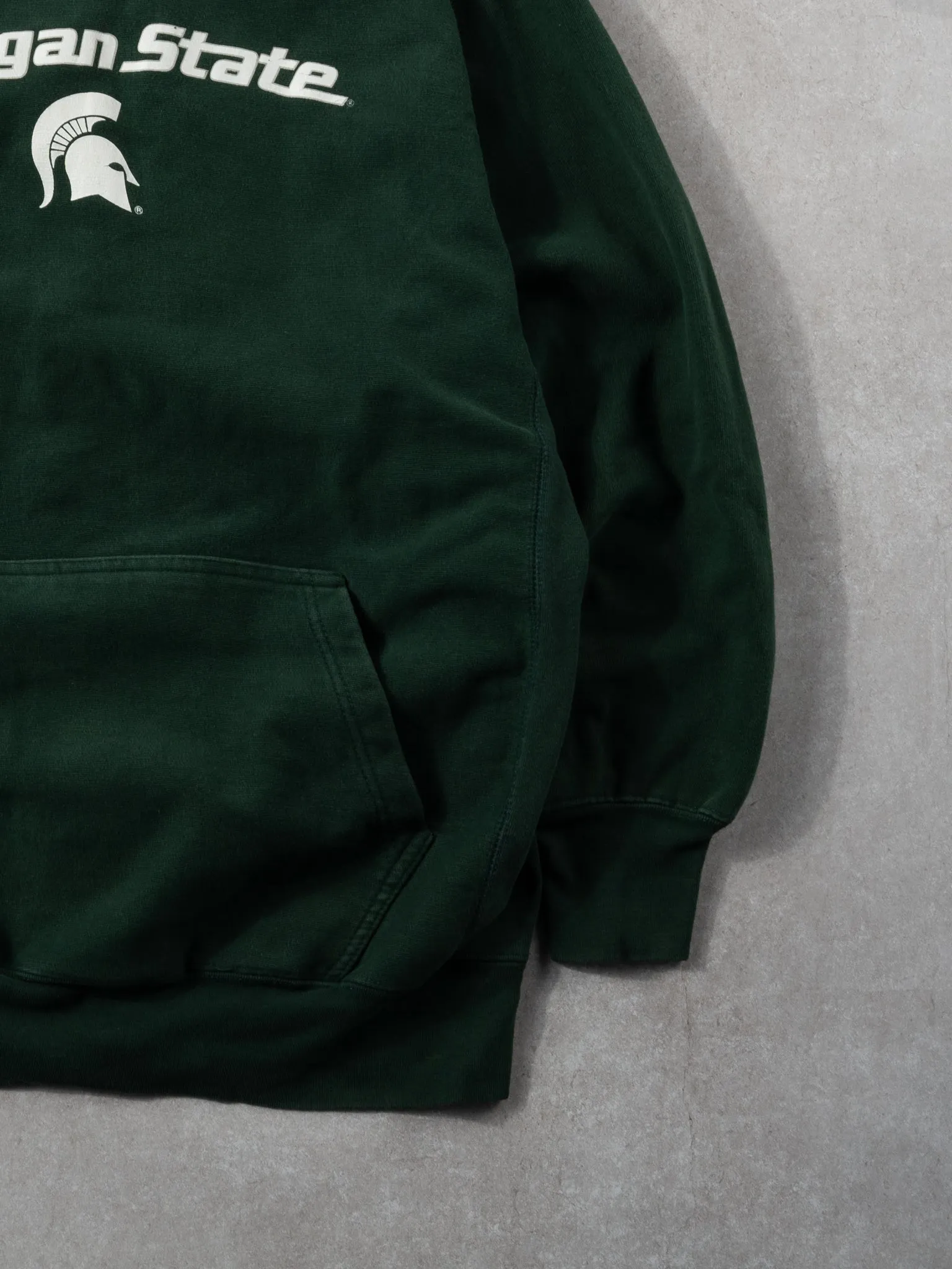 Vintage Y2K Pine Green Michigan State Hoodie (M/L) sold by Rebalance Vintage product image thumbnail 3