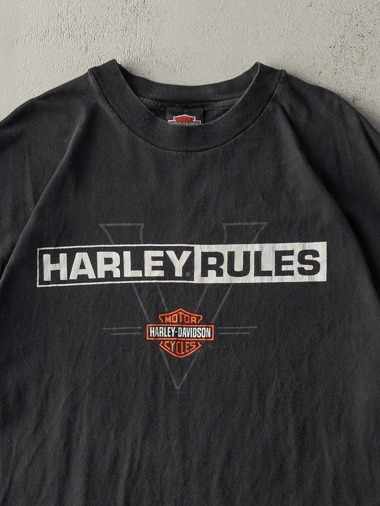 Vintage 98' Black Auburn, Mass Harley Davidson Tee (L/XL) sold by Rebalance Vintage product image thumbnail 3
