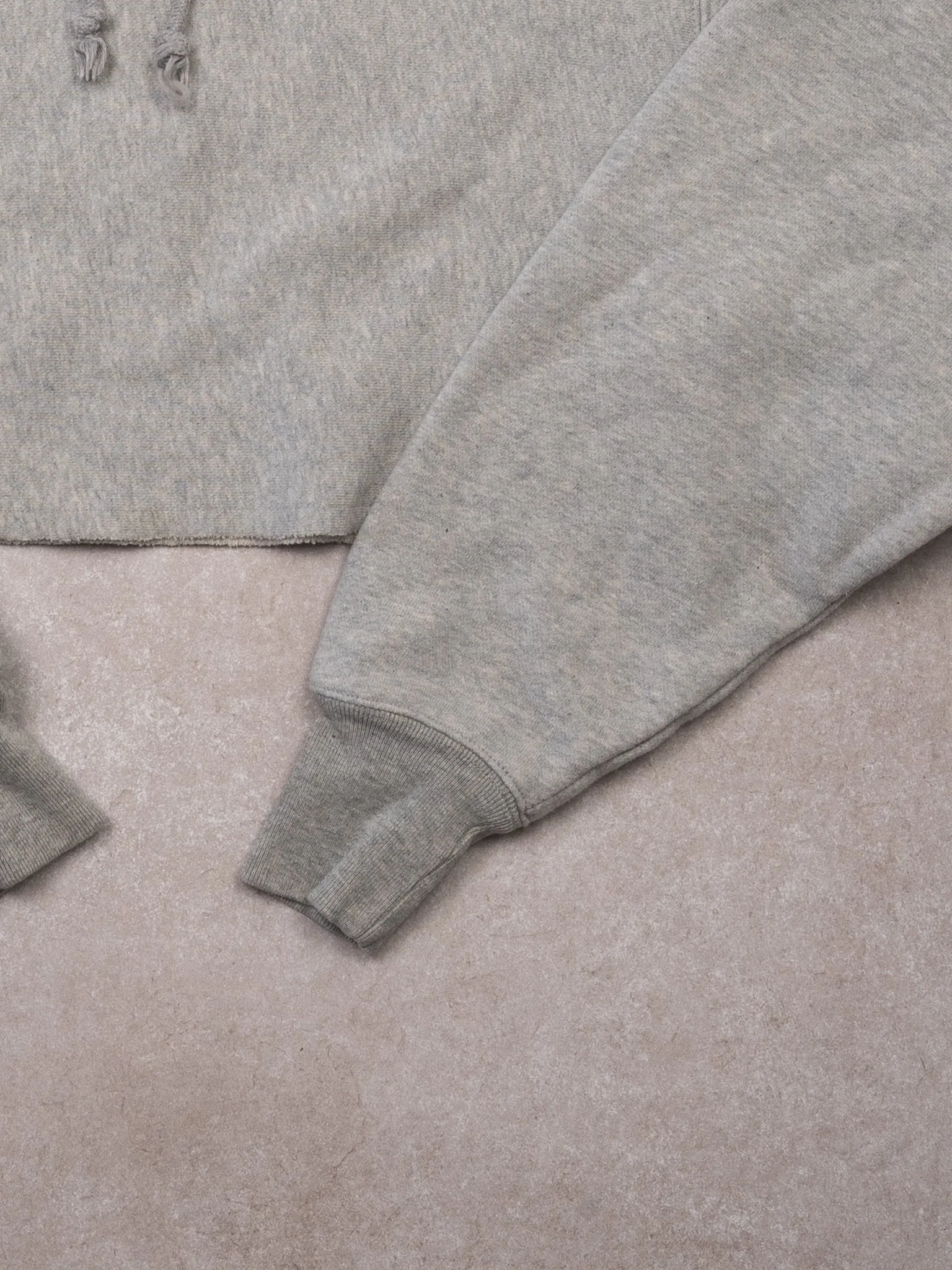 Vintage Y2K Grey Champion Cropped Hoodie (XS/S) sold by Rebalance Vintage product image thumbnail 3