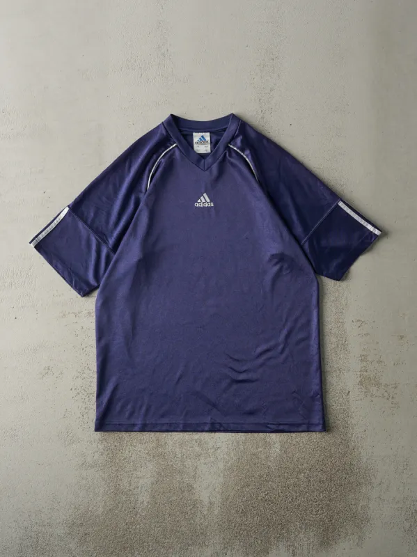Vintage 90s Navy Blue Adidas Soccer Jersey (M) sold by Rebalance Vintage