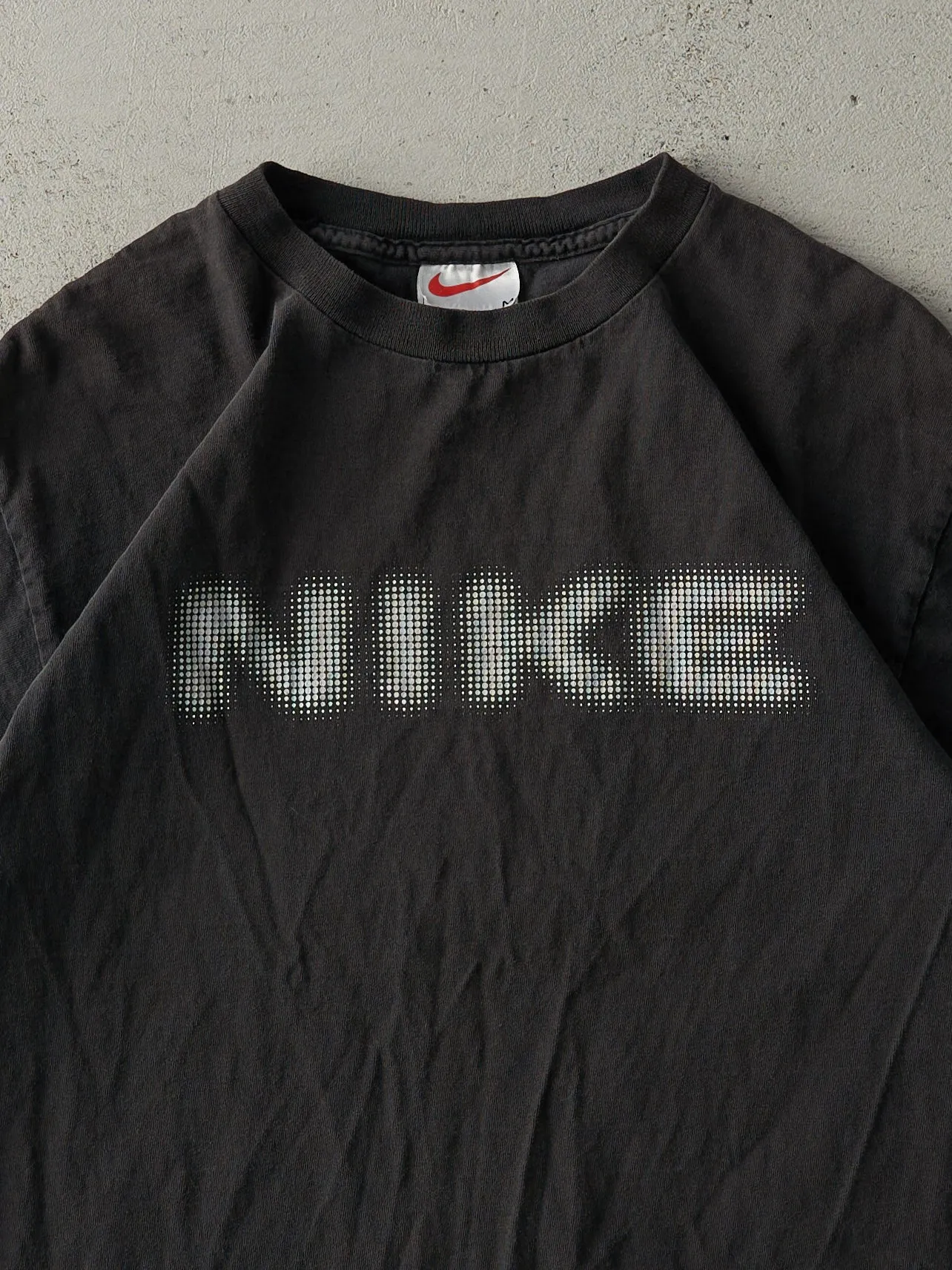 Vintage 90s Faded Black Nike Tee (M) sold by Rebalance Vintage product image thumbnail 2