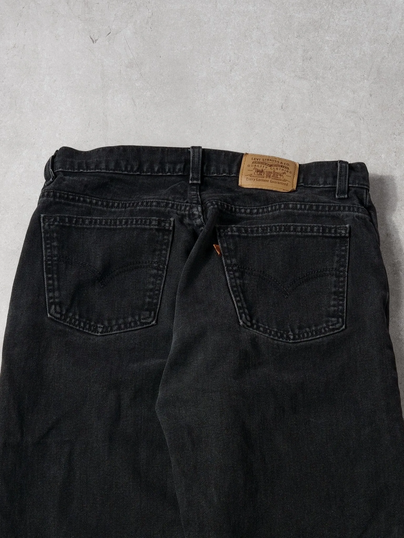 Vintage 70s Black Levi's Denim Pants (32x32) sold by Rebalance Vintage product image thumbnail 4