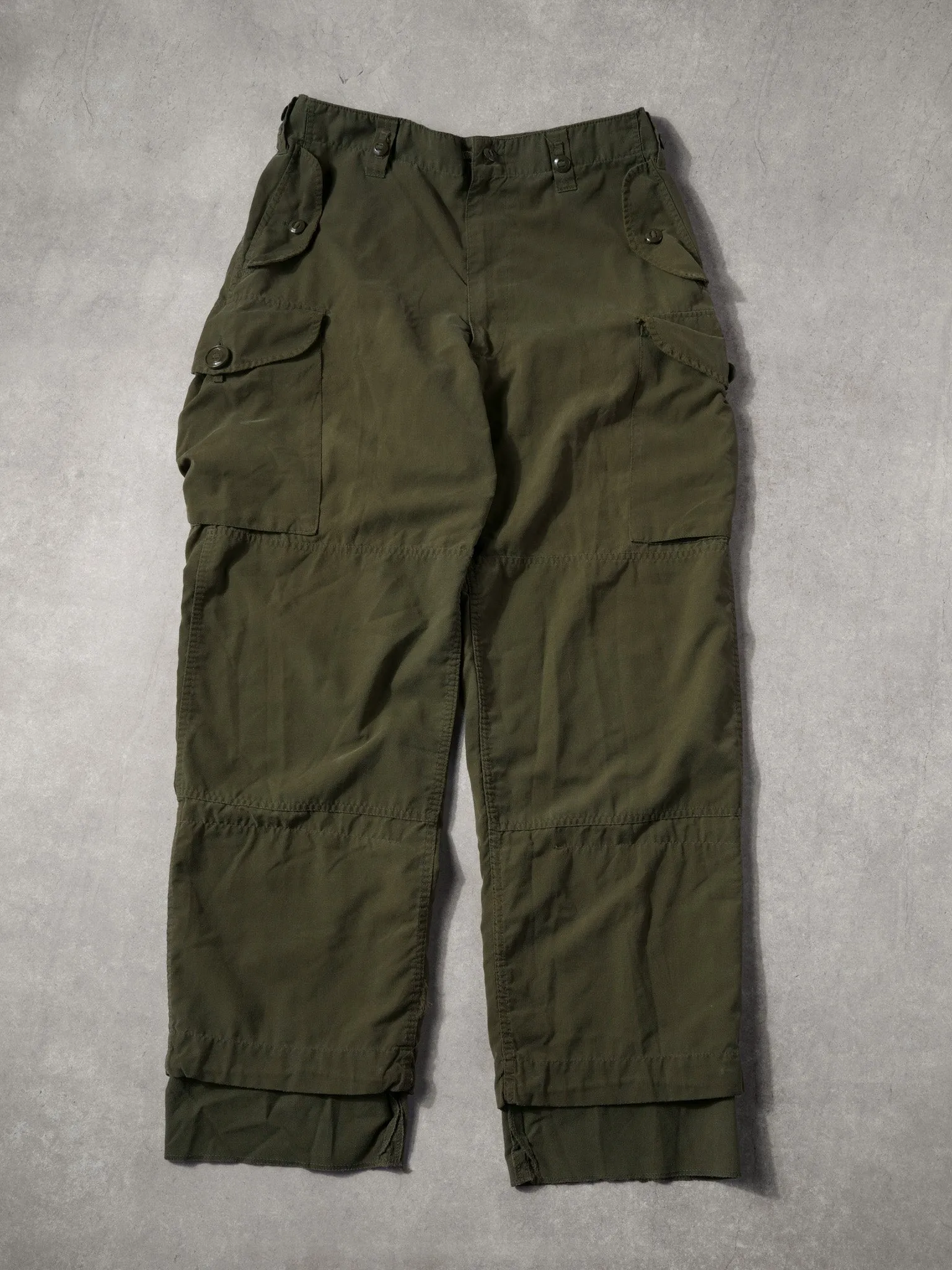 Vintage 80s Green Army Parachute Pants (34x34) sold by Rebalance Vintage
