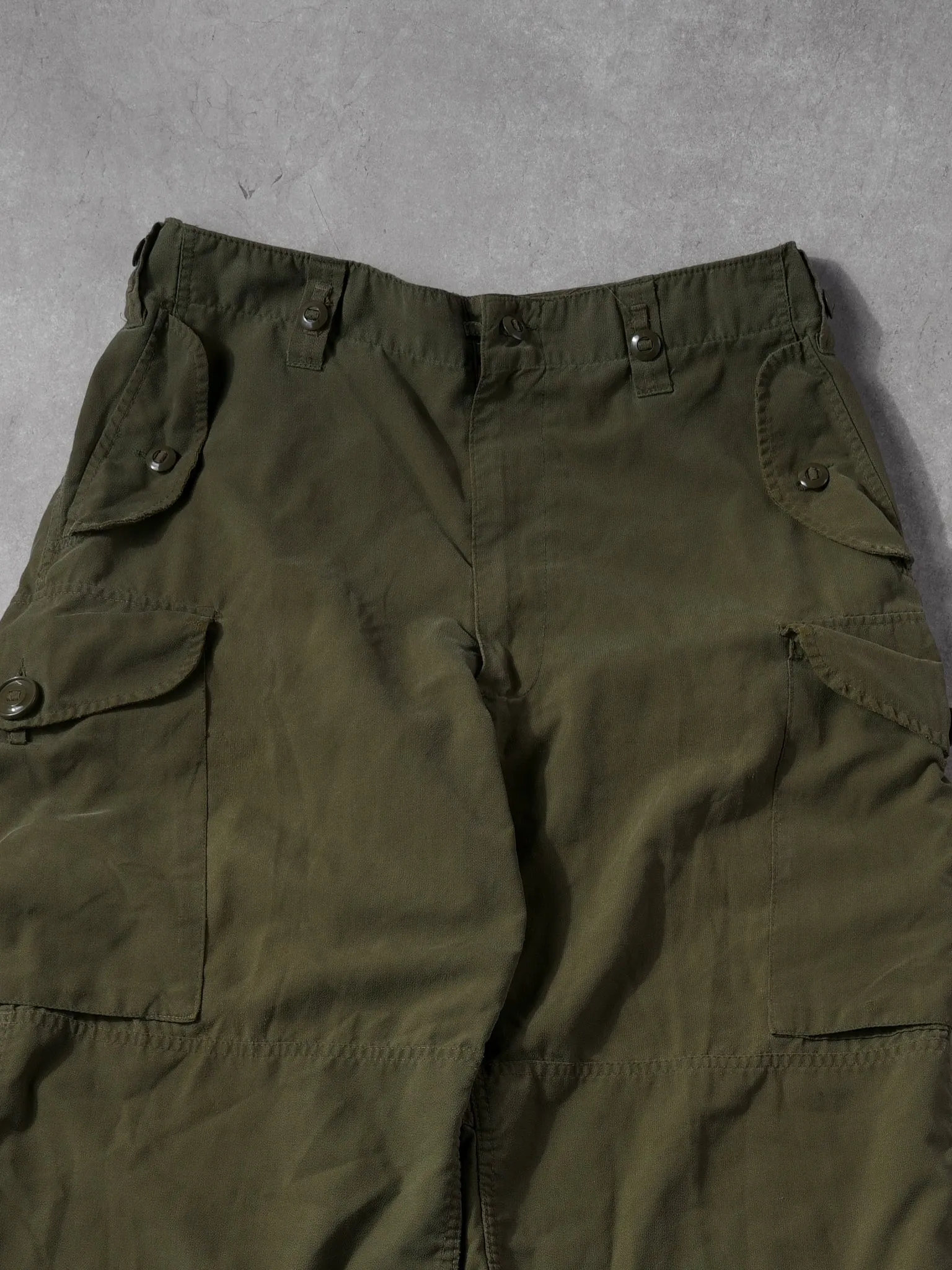 Vintage 80s Green Army Parachute Pants (34x34) sold by Rebalance Vintage product image thumbnail 3