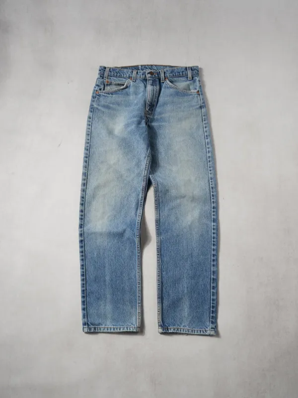 Vintage 80s Blue Levi's 505 Denim Jean (32x30) sold by Rebalance Vintage