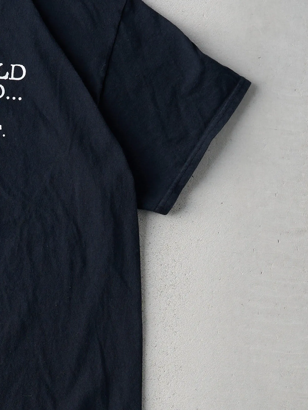Vintage Black "If People Could Read My Mind.." Tee (M) sold by Rebalance Vintage product image thumbnail 3