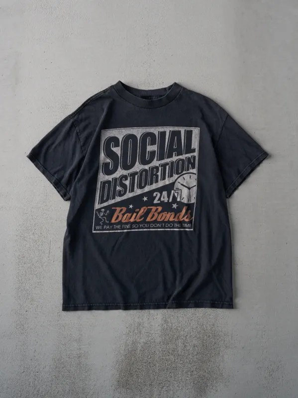 Vintage Y2K Black Social Distortion Band Tee (S/M) sold by Rebalance Vintage