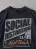 Vintage Y2K Black Social Distortion Band Tee (S/M) sold by Rebalance Vintage