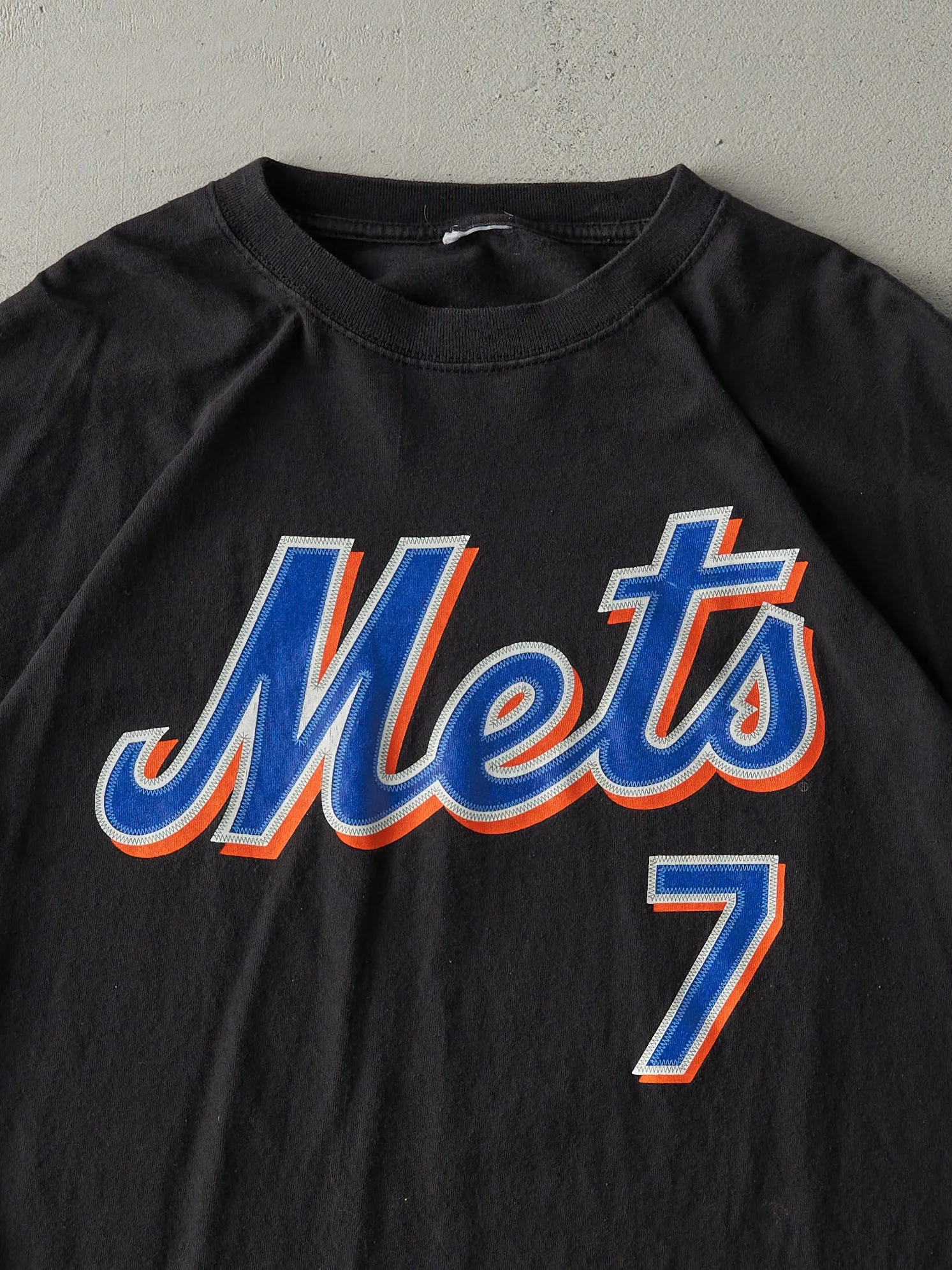 Vintage 08' Black Mets Player Jose Reyes Baseball Tee (L) sold by Rebalance Vintage product image thumbnail 3