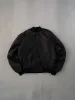 Vintage 90s Black Satin Dawn Carolina Trucker Bomber Jacket (M) sold by Rebalance Vintage