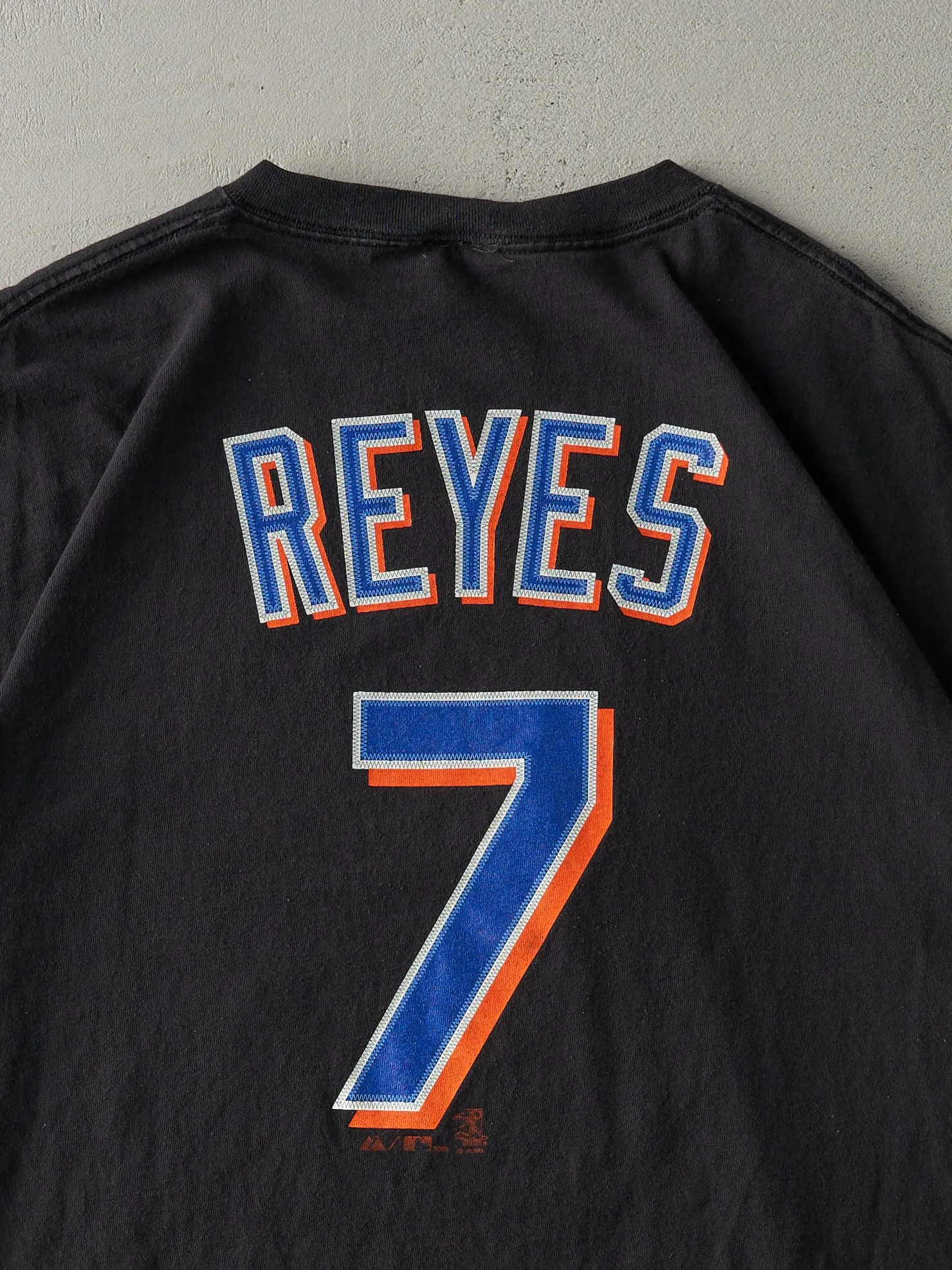 Vintage 08' Black Mets Player Jose Reyes Baseball Tee (L) sold by Rebalance Vintage product image thumbnail 4