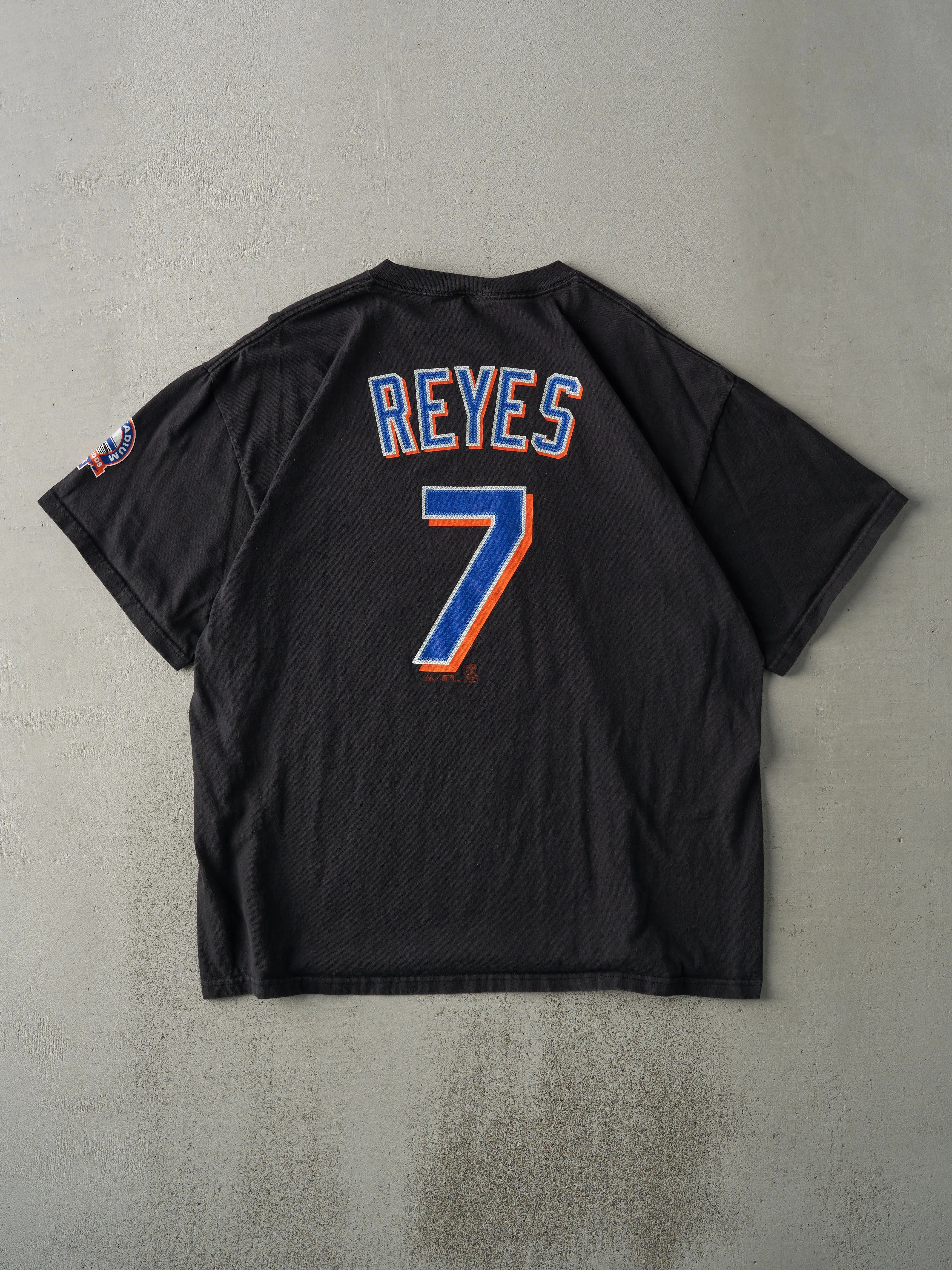 Vintage 08' Black Mets Player Jose Reyes Baseball Tee (L) sold by Rebalance Vintage product image thumbnail 2