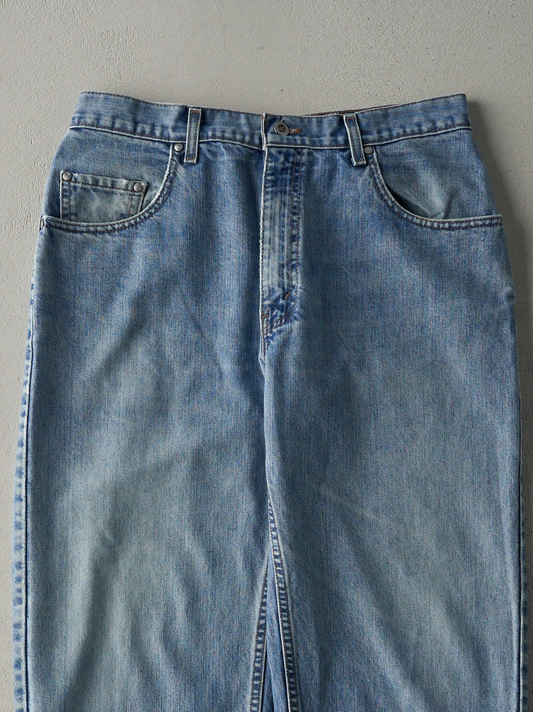 Vintage 90s Light Wash Straight + Relaxed Fit Levi's Silver Tab Jeans (33x32) sold by Rebalance Vintage product image thumbnail 4