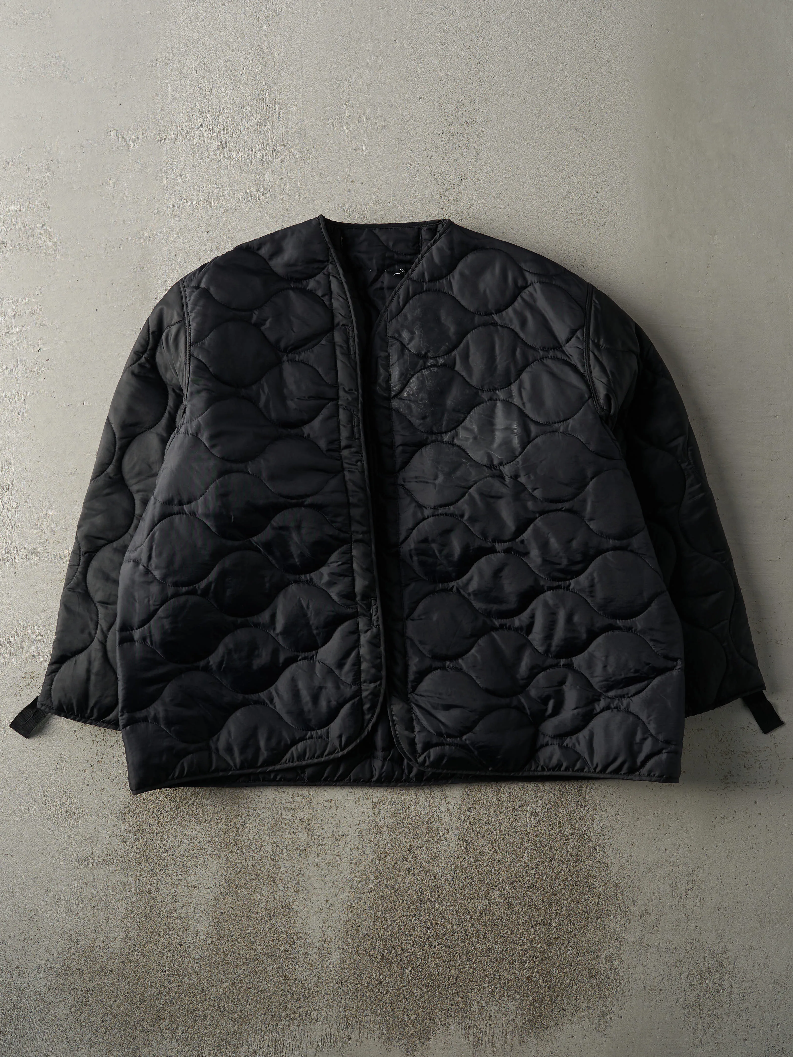 Vintage 90s Black Army Liner Jacket (XL) sold by Rebalance Vintage