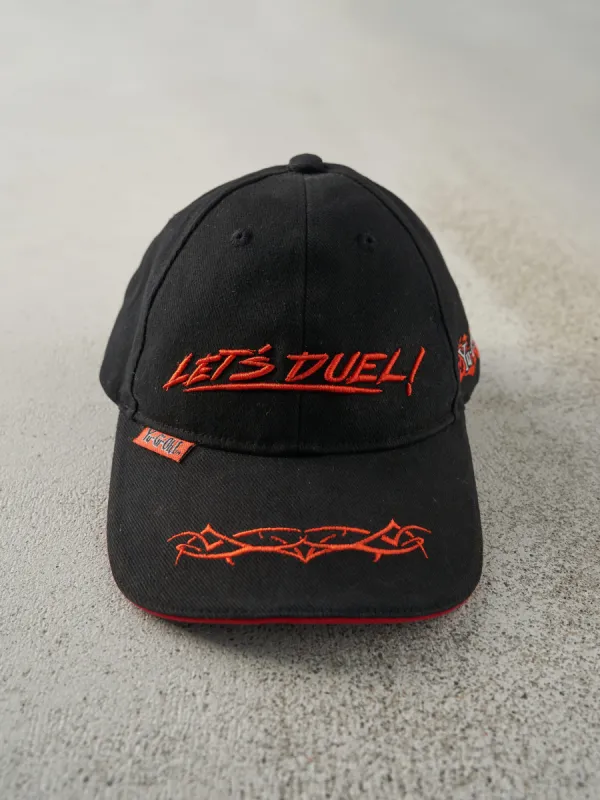 Vintage 96' Black Embroidered Yu-Gi-Oh! Velcro Back Hat (S) sold by Rebalance Vintage