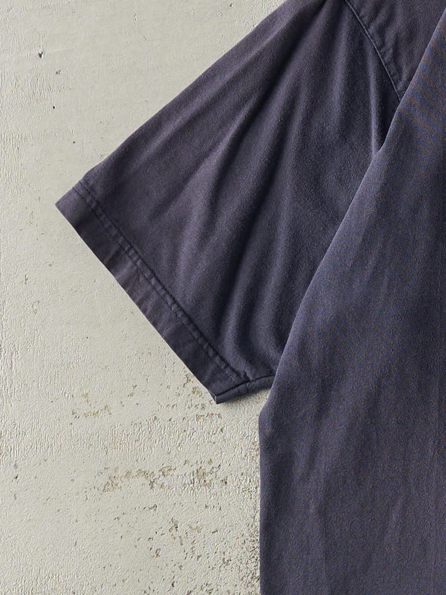 Vintage Y2K Navy Blue Embroidered Nike Swoosh Tee (L/XL) sold by Rebalance Vintage product image thumbnail 3