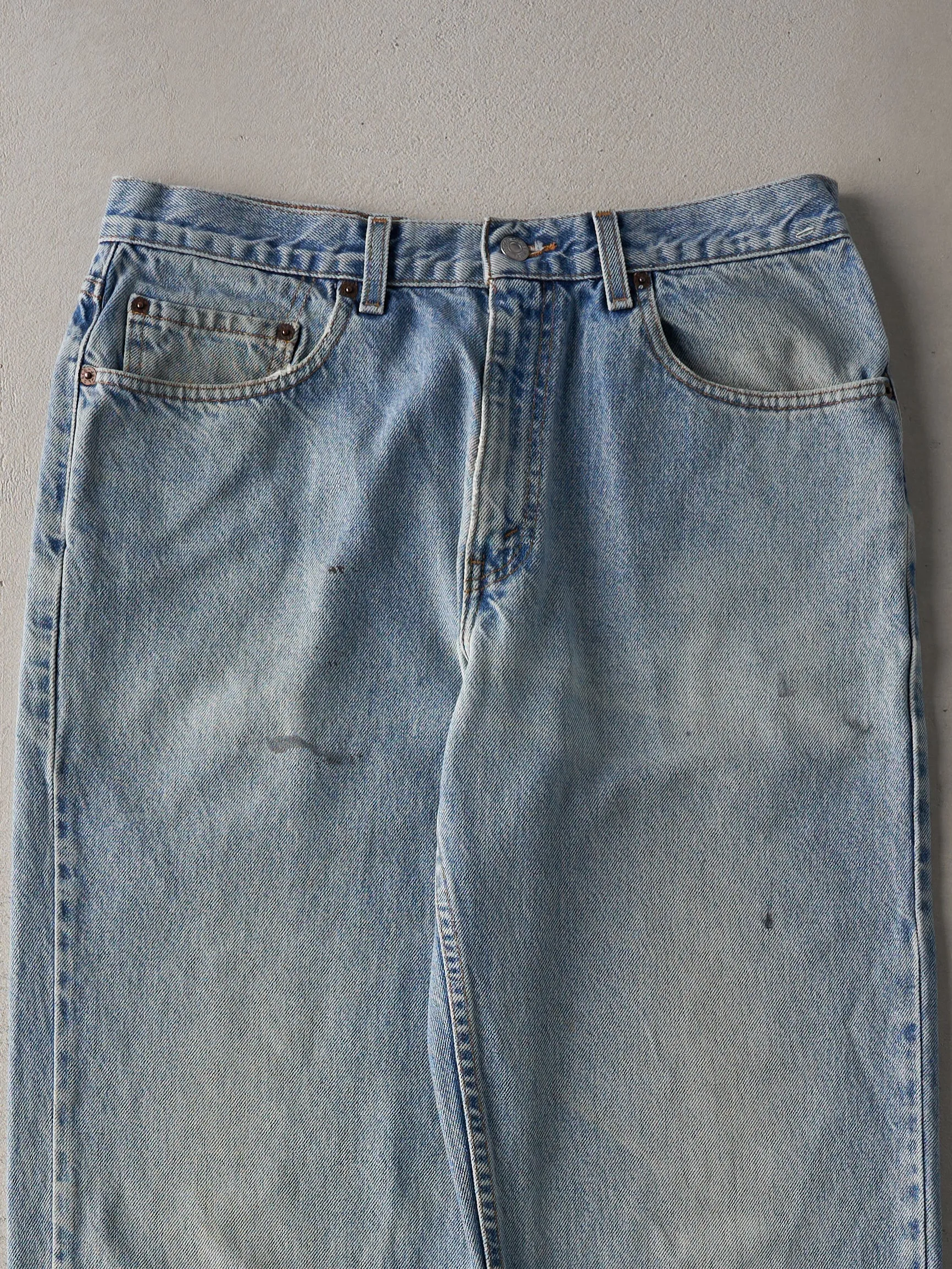 Vintage 90s Light Wash Levi's Relaxed Straight Leg Jeans (33x33) sold by Rebalance Vintage product image thumbnail 3