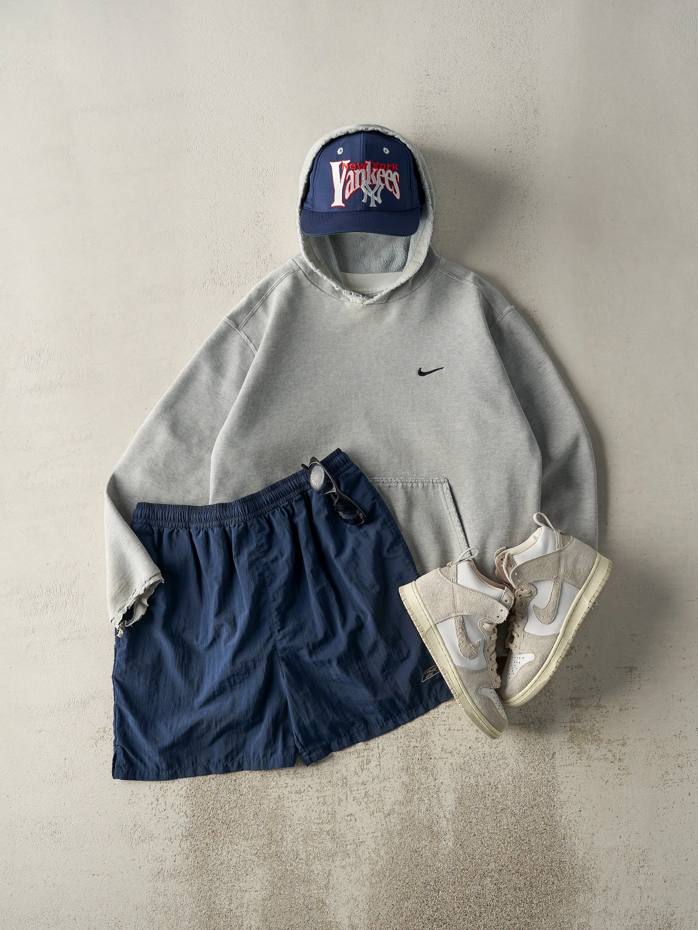 Vintage Y2K Navy Blue Reebok Track Shorts (29x5.5) sold by Rebalance Vintage product image thumbnail 2