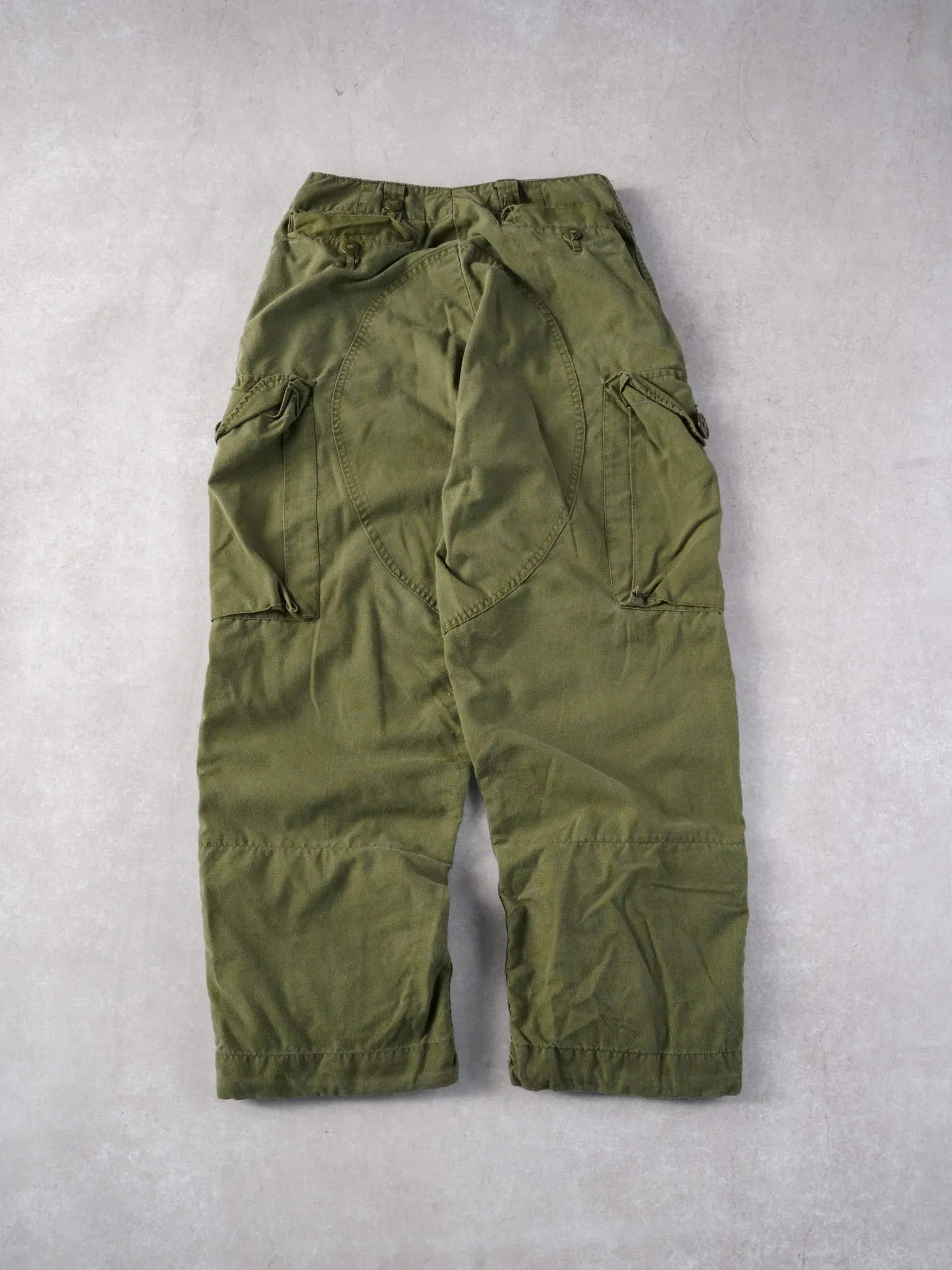 Vintage 90s Green Army Parachute Cargo Pants (30x29) sold by Rebalance Vintage product image thumbnail 2