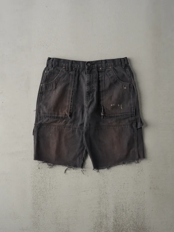 Vintage Y2K Black Dickies Double Knee Carpenter L Pocket Cut Offs (34x11) sold by Rebalance Vintage