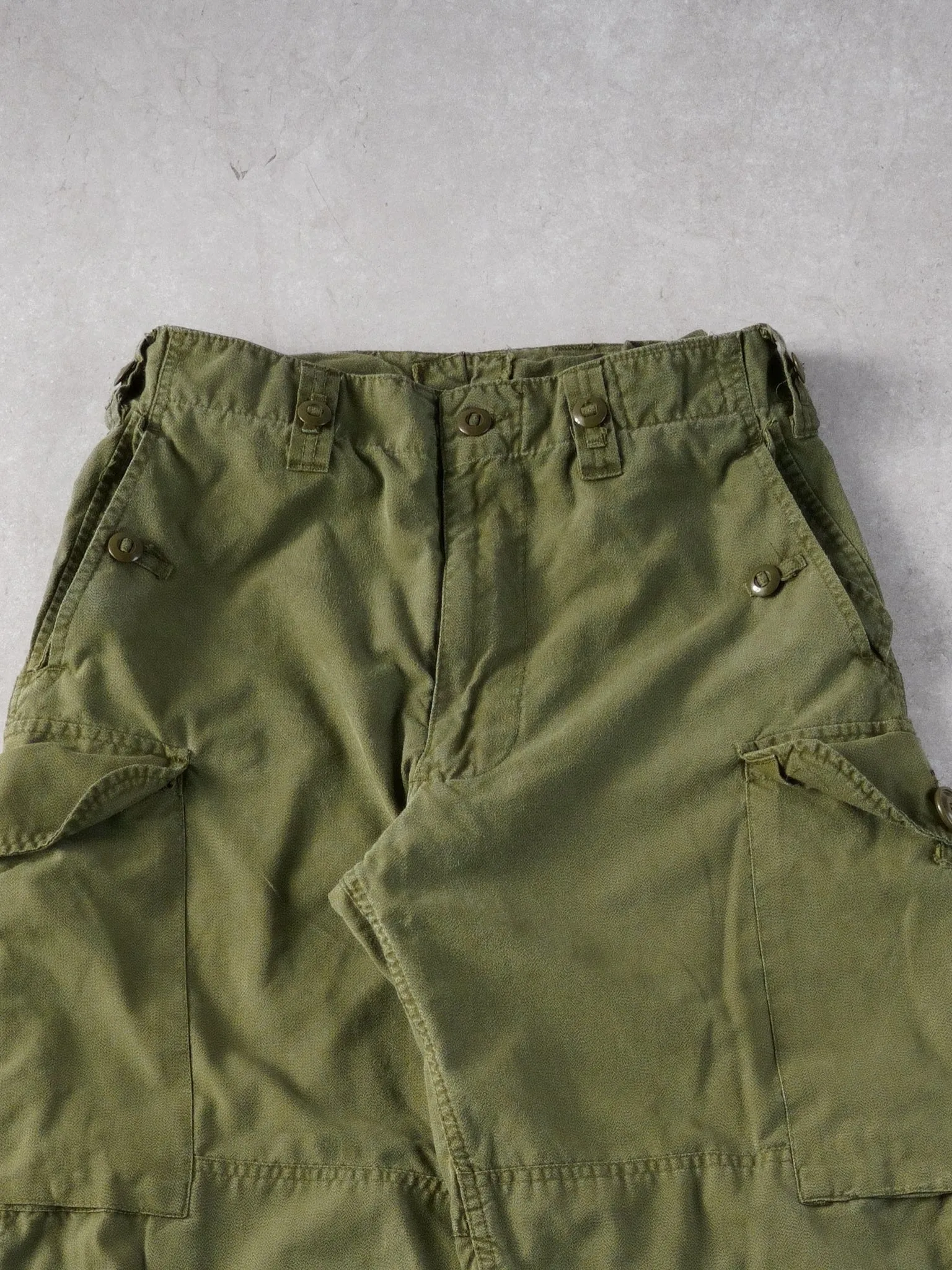 Vintage 90s Green Army Parachute Cargo Pants (30x29) sold by Rebalance Vintage product image thumbnail 3