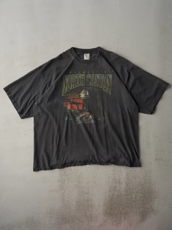 Vintage 90s Faded Black North Canyon Bear Tee (XL) sold by Rebalance Vintage