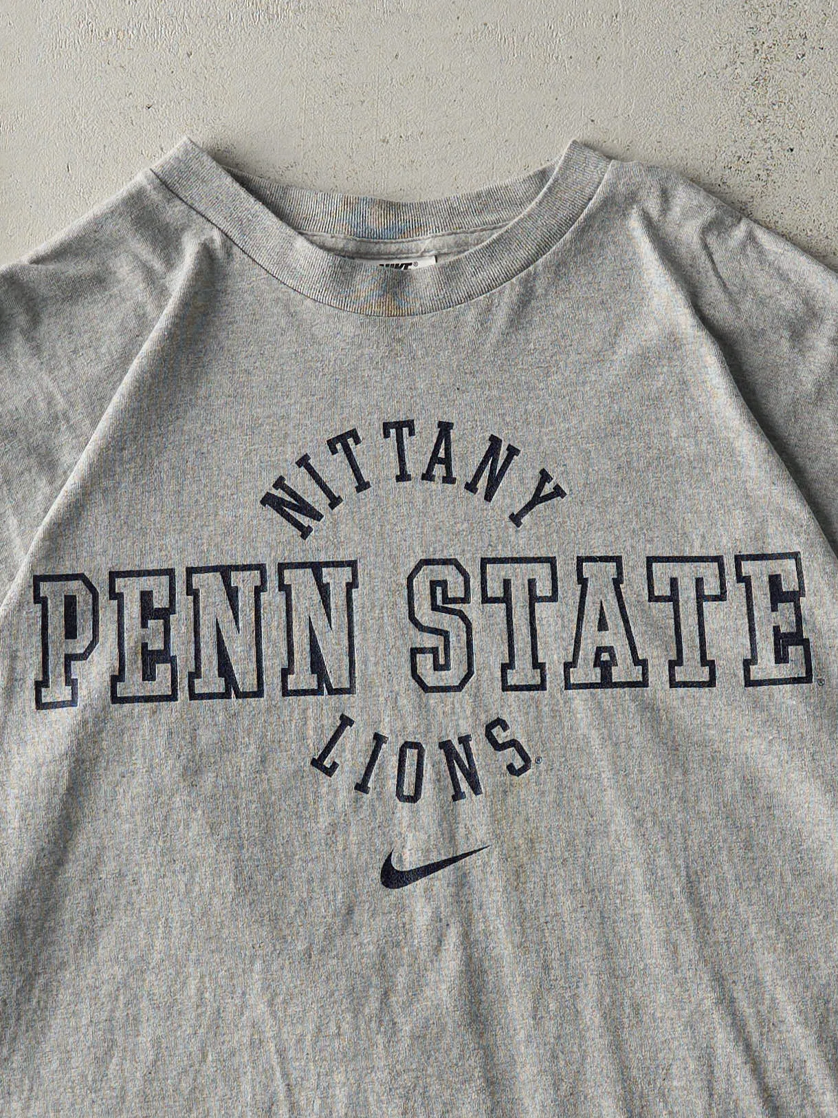 Vintage 90s Grey Nike x Penn State University Tee (XXL) sold by Rebalance Vintage product image thumbnail 2