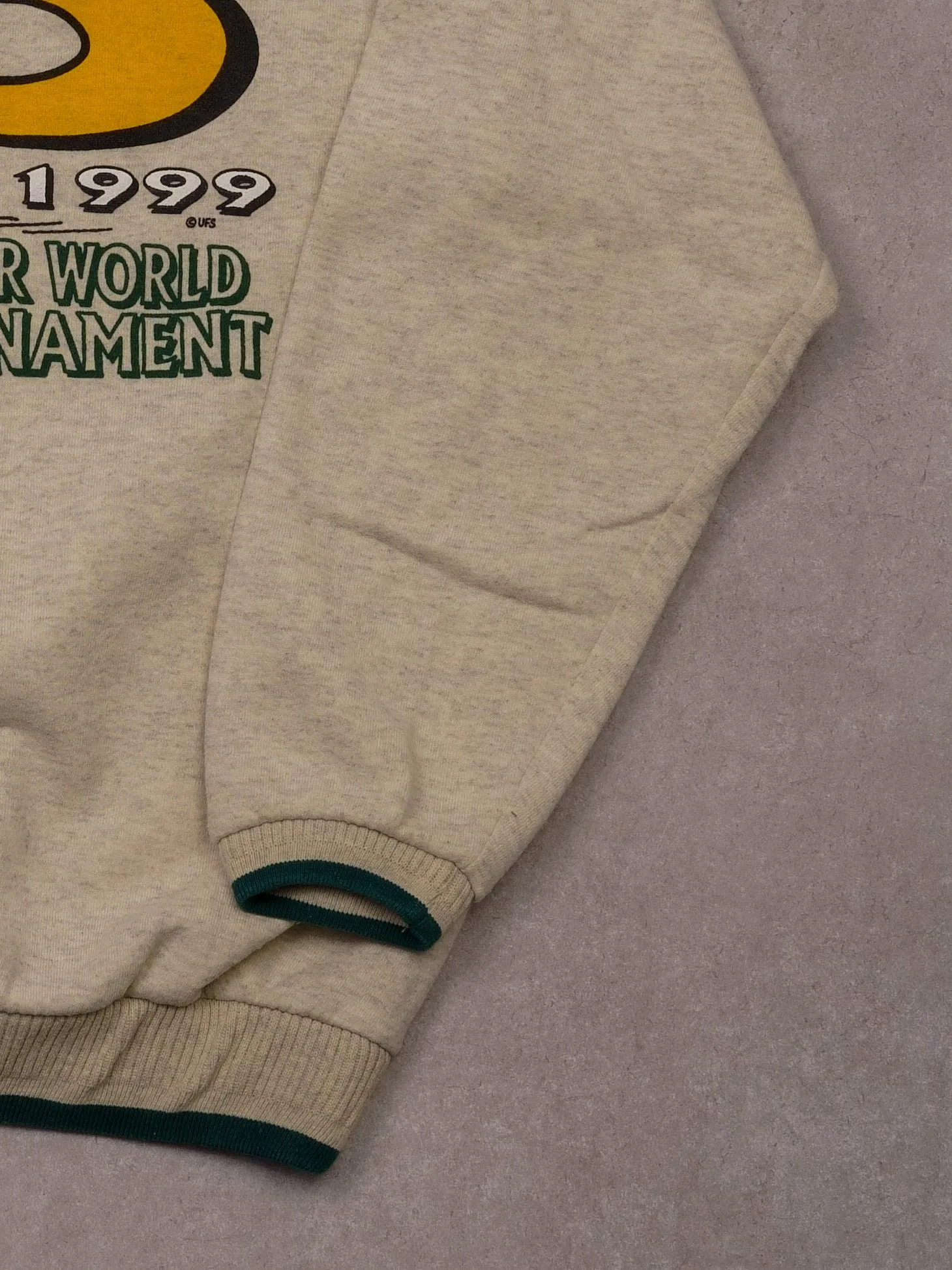 Vintage 90s Grey and Green Snoopy 25th Senior World Hockey Tournament (S/M) sold by Rebalance Vintage product image thumbnail 3
