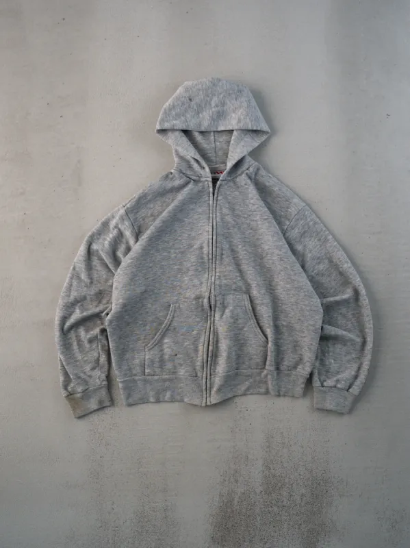 Vintage 80s Rugged Courtney Plumbing Zip Up Cropped Hoodie (S) sold by Rebalance Vintage