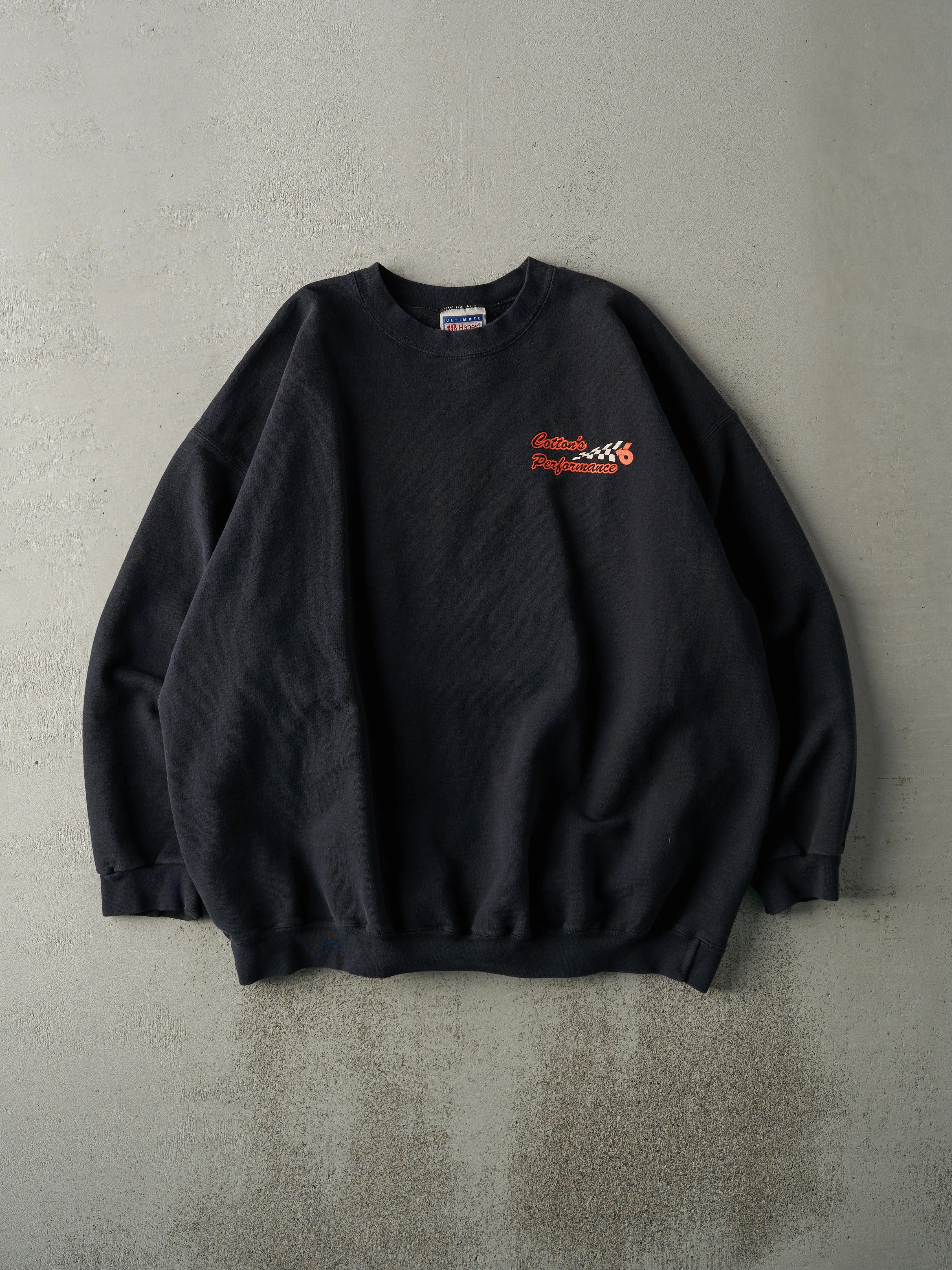 Vintage 90s Black Cotton's Performance Racing Crewneck (XL/XXL) sold by Rebalance Vintage product image thumbnail 3