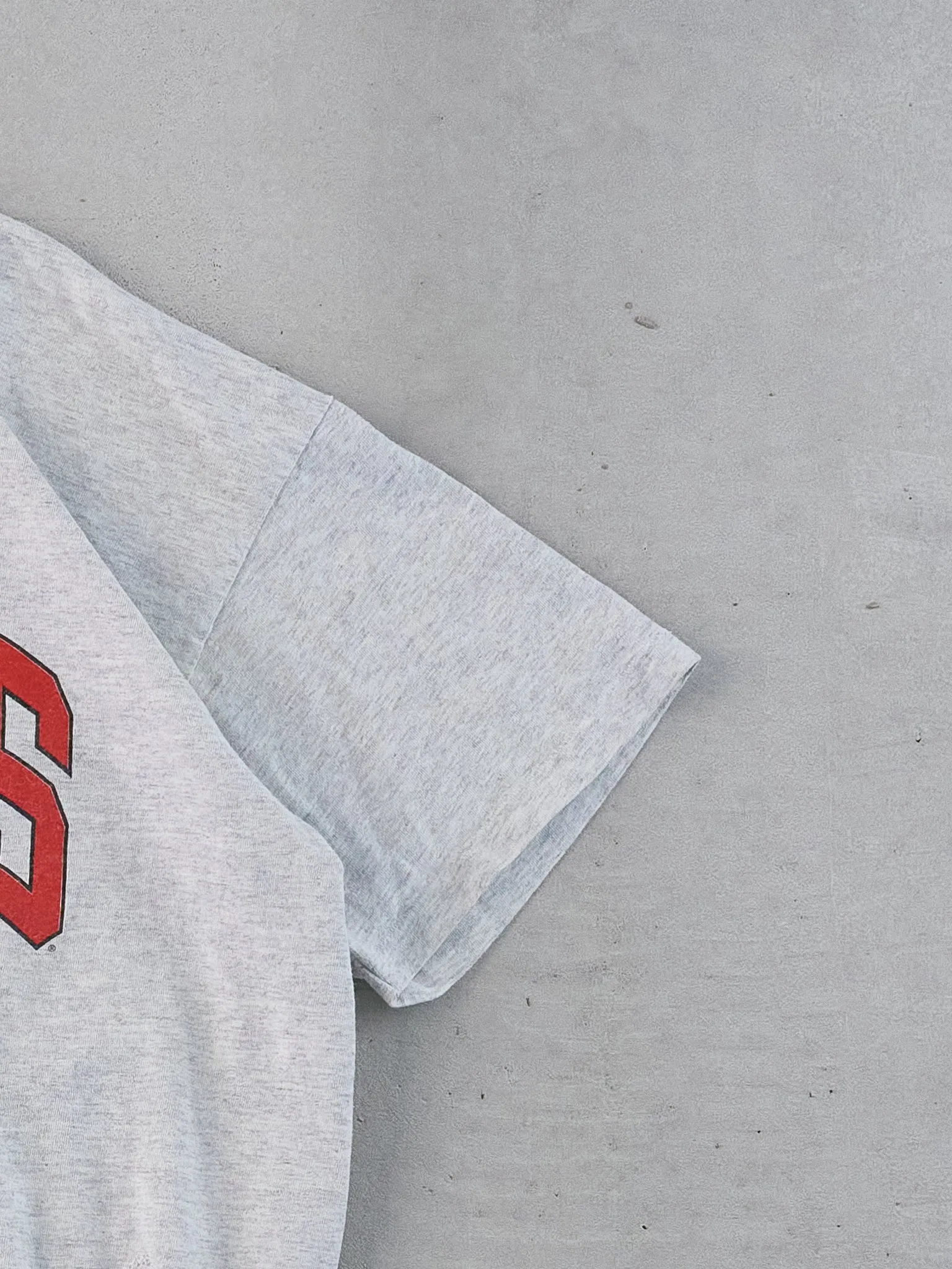 Vintage 90s Grey Single Stitched Rutgers Boxy Tee (M) sold by Rebalance Vintage product image thumbnail 3