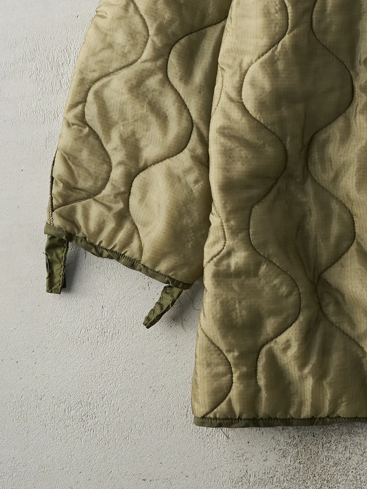 Vintage 90s Army Green OG-106 Nylon Parka Liner Jacket (XL/XXL) sold by Rebalance Vintage product image thumbnail 3