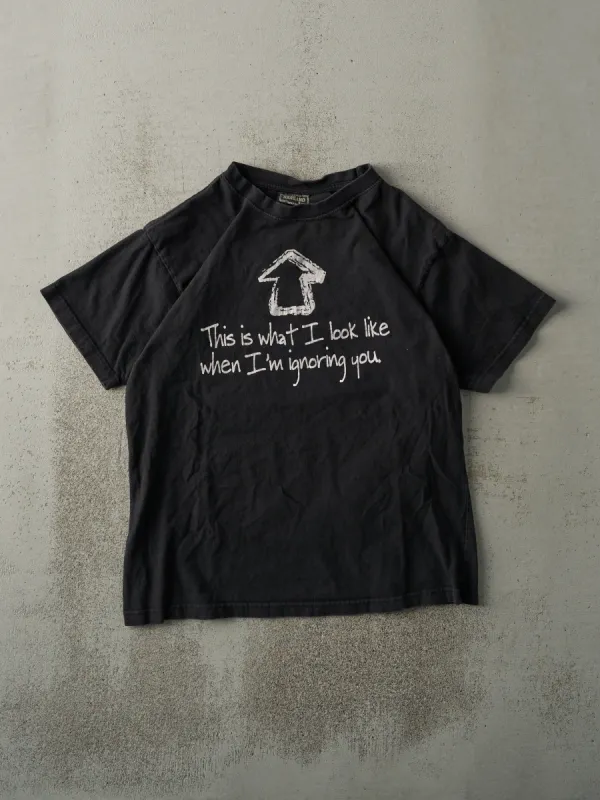Vintage Y2K Black "This Is What I Look Like" Tee (M) sold by Rebalance Vintage