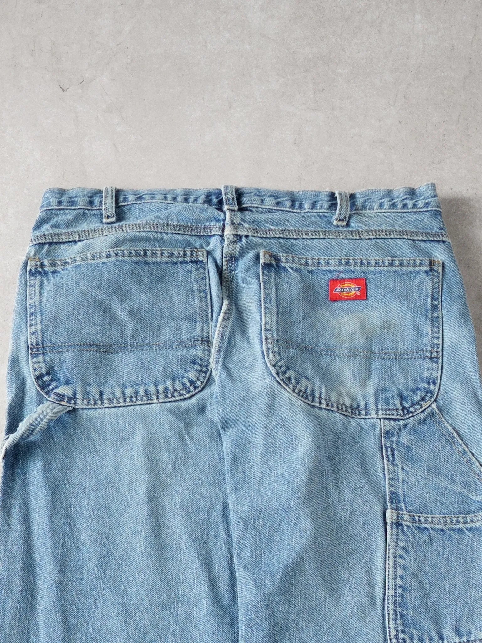 Vintage Light Washed Dickies Denim Carpenter Pants (34 x 30) sold by Rebalance Vintage product image thumbnail 4