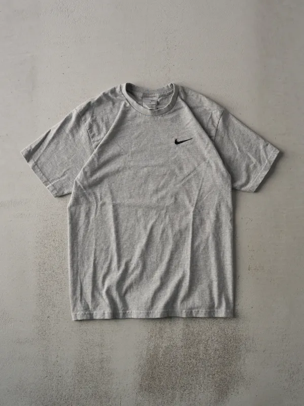 Vintage Y2K Light Grey Nike Blank Embroidered Tee (S) sold by Rebalance Vintage