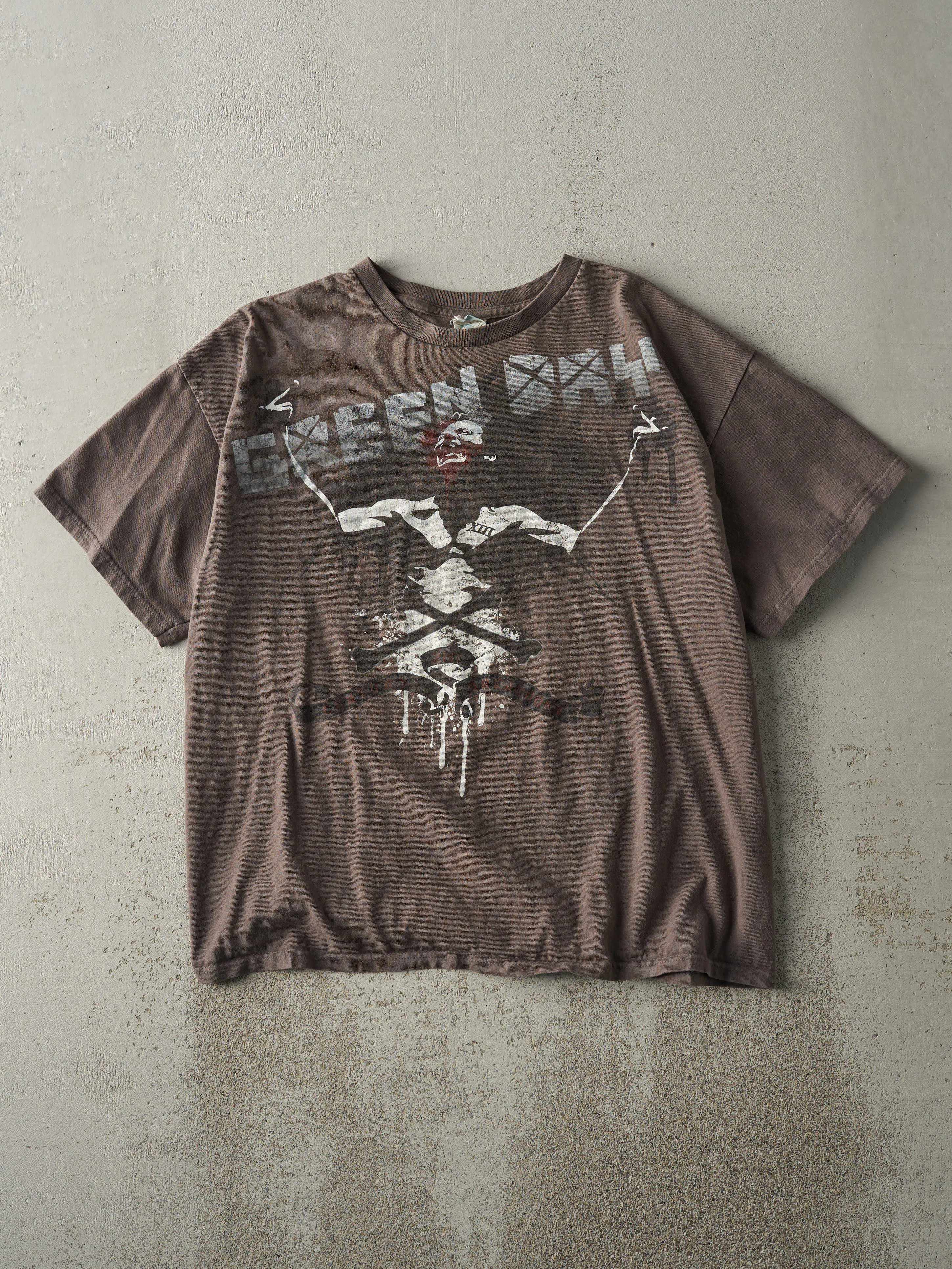 Vintage 09' Charcoal Grey Green Day Tour Tee (M/L) sold by Rebalance Vintage