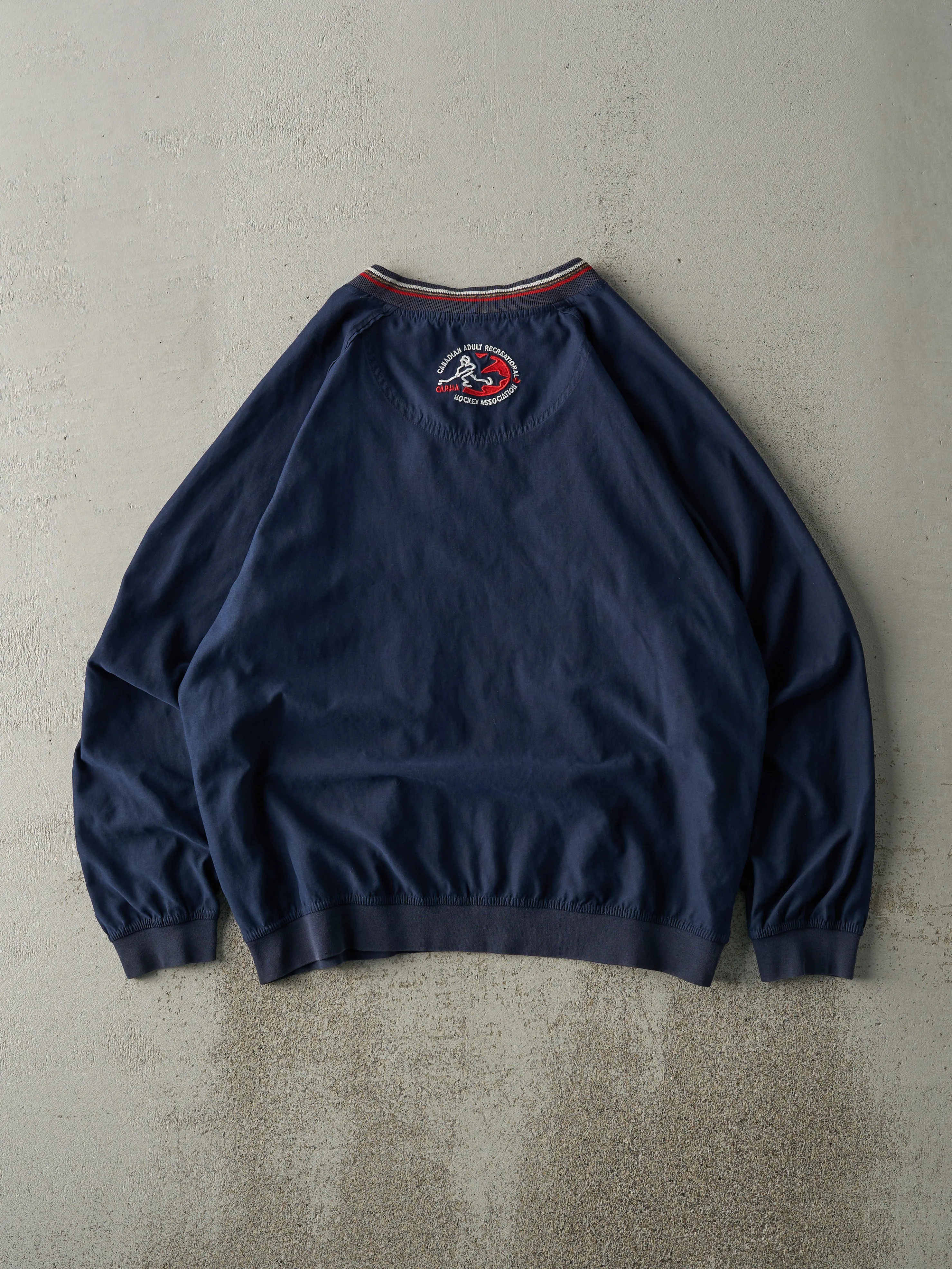 Vintage Y2K Navy Labatt Blue Lightweight Pullover Jacket (M) sold by Rebalance Vintage product image thumbnail 2