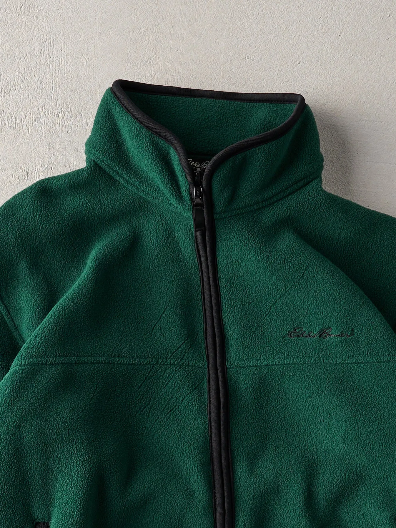 Vintage 90s Forest Green Eddie Bauer Fleece Zip Up (L) sold by Rebalance Vintage product image thumbnail 2