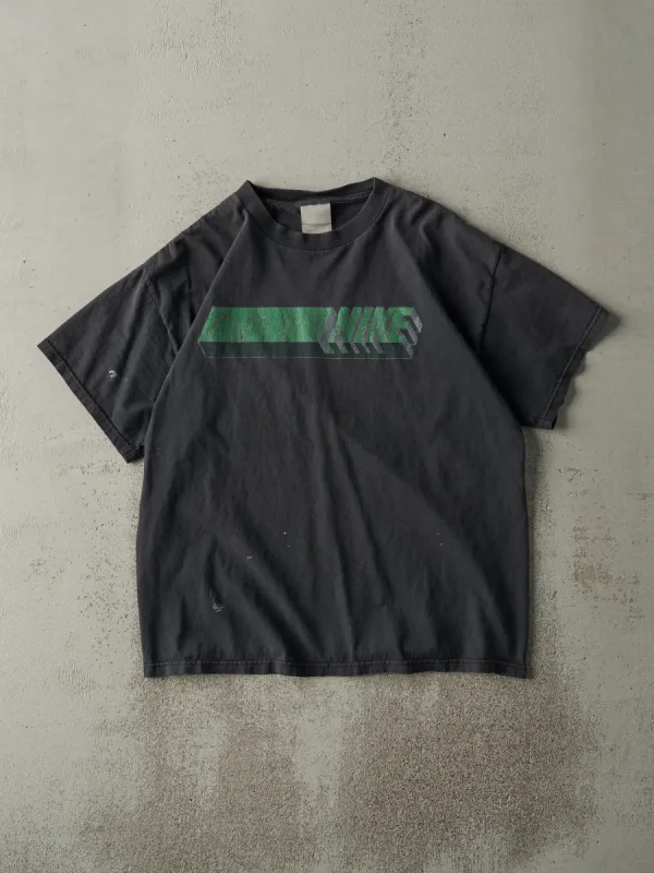 Vintage Y2K Faded Black Nike Logo Tee (M) sold by Rebalance Vintage