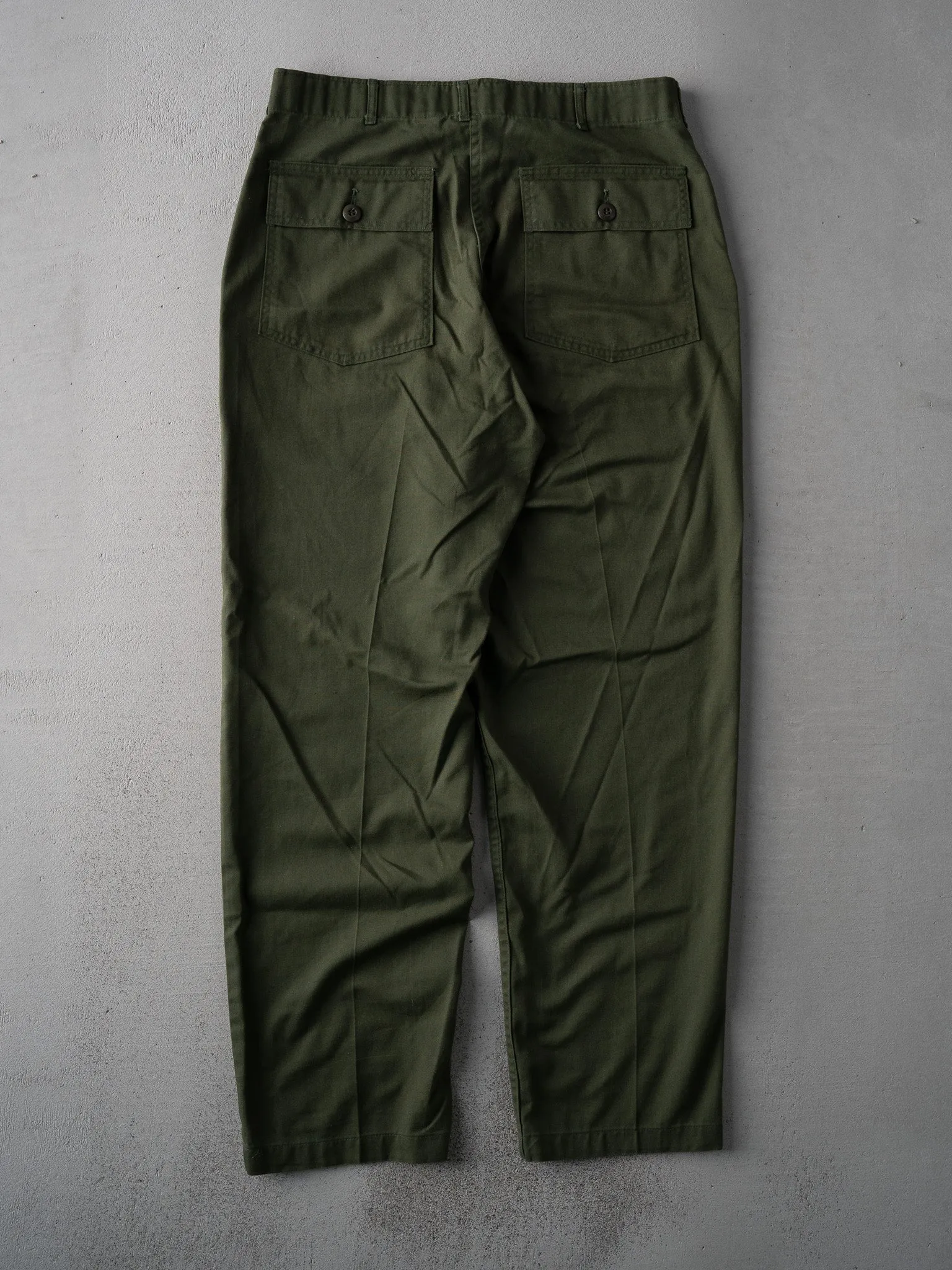 Vintage 80s Army Green OG507 Pants (35 x 31) sold by Rebalance Vintage product image thumbnail 2