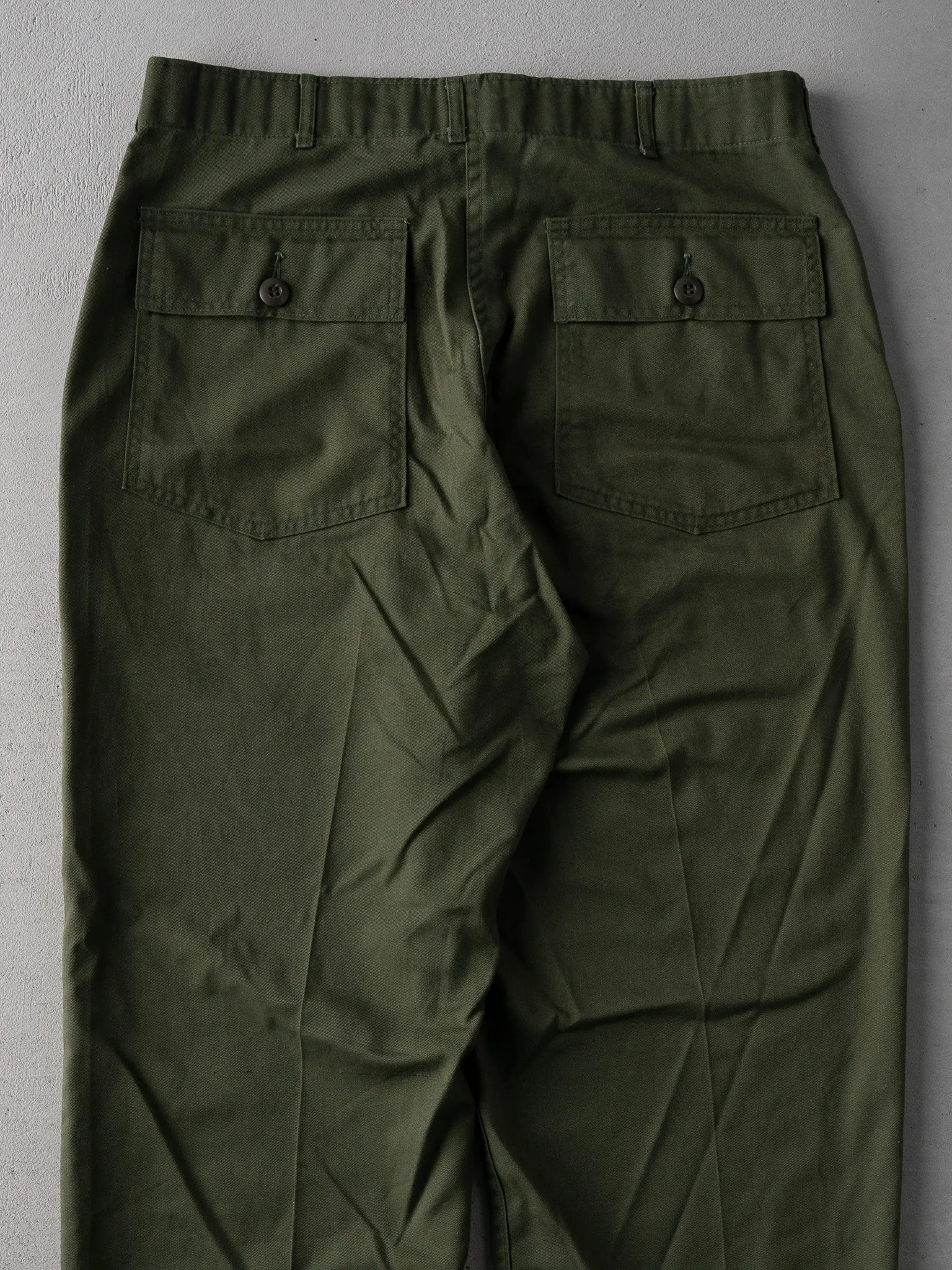 Vintage 80s Army Green OG507 Pants (35 x 31) sold by Rebalance Vintage product image thumbnail 4
