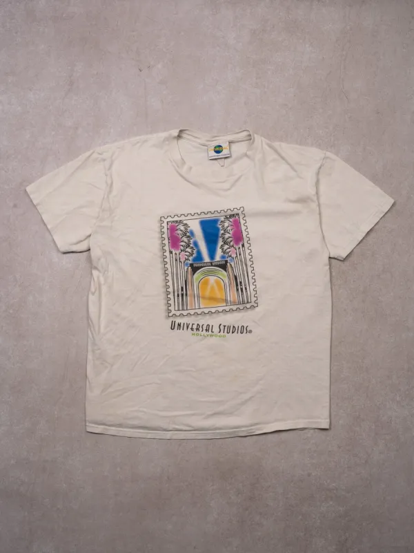 Vintage 90s RARE Universal Studios Hollywood Tee (M) sold by Rebalance Vintage
