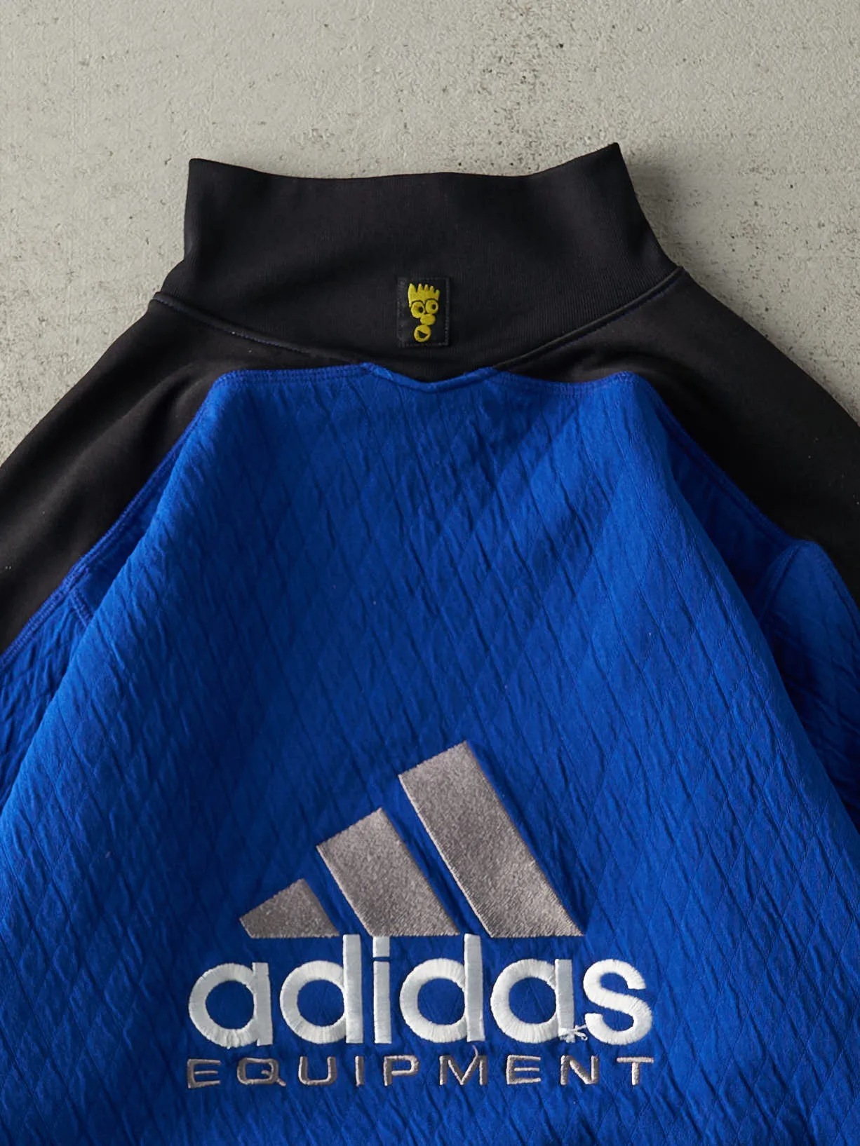 Vintage 90s Blue & Black Adidas Equipment Sweatshirt (M/L) sold by Rebalance Vintage product image thumbnail 4