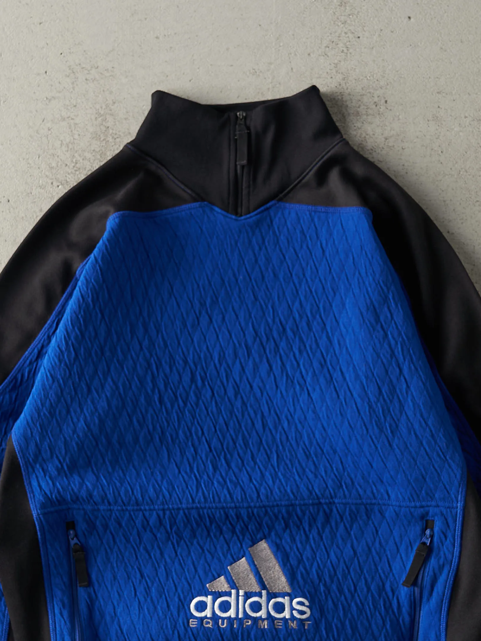 Vintage 90s Blue & Black Adidas Equipment Sweatshirt (M/L) sold by Rebalance Vintage product image thumbnail 3