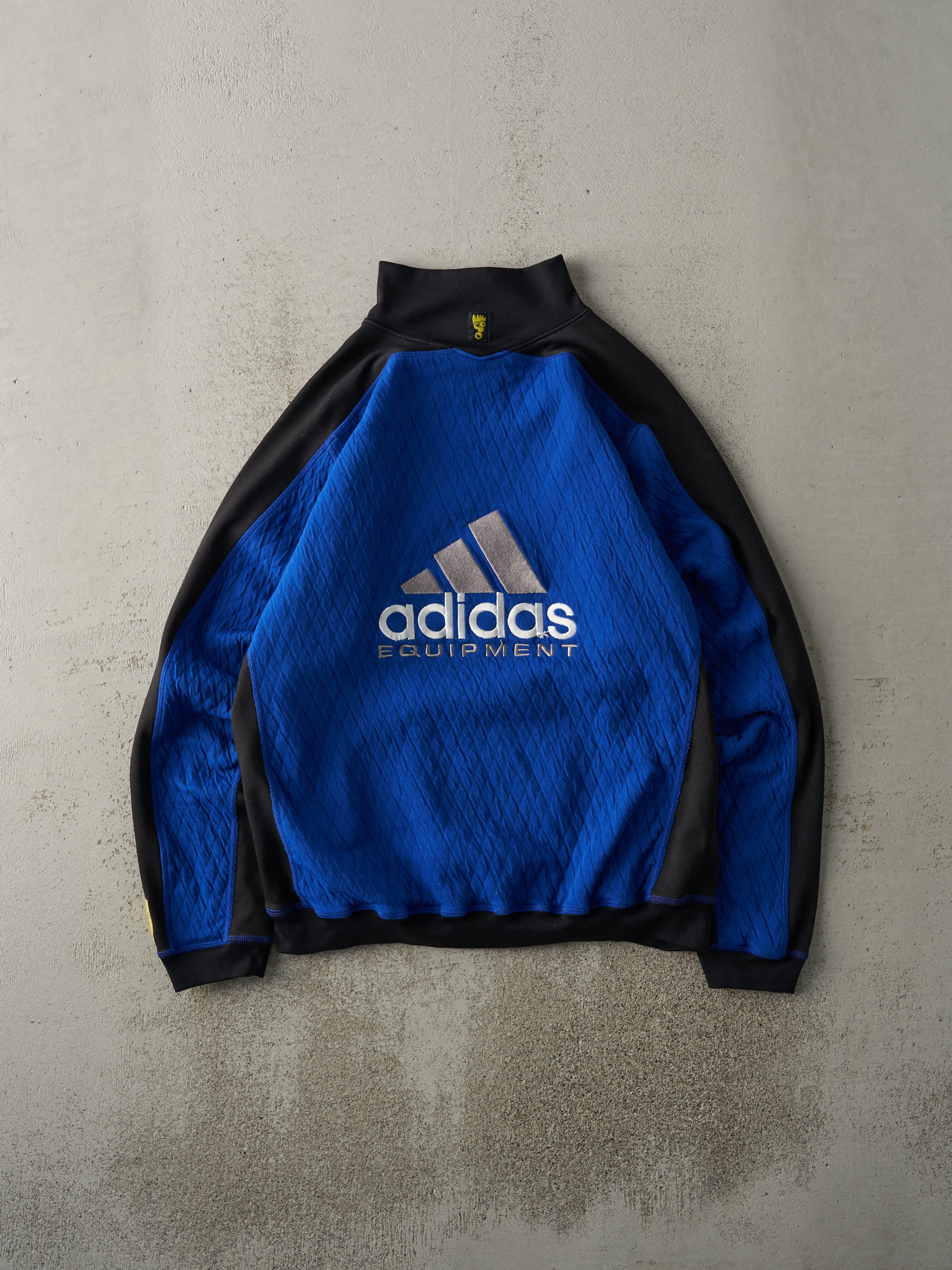 Vintage 90s Blue & Black Adidas Equipment Sweatshirt (M/L) sold by Rebalance Vintage product image thumbnail 2