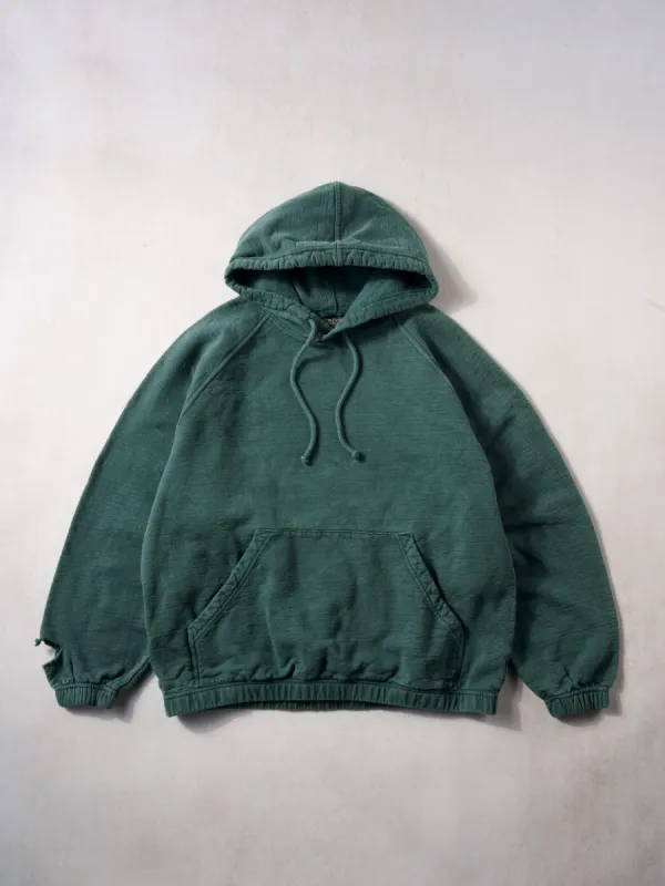 Vintage 90s Washed Green Non Fiction Tiger Brand Blank Hoodie (S/M) sold by Rebalance Vintage
