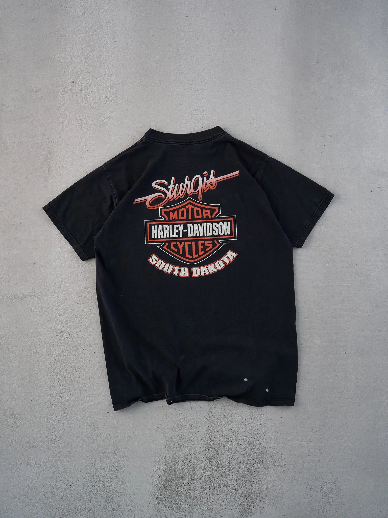 Vintage Black Harley Davidson South Dakota Graphic Tee (M) sold by Rebalance Vintage product image thumbnail 2