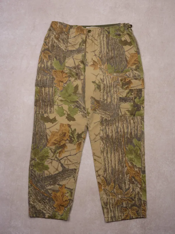 Vintage RealTree Camo Adjustable Bottom Cargo Pants (36x31) sold by Rebalance Vintage