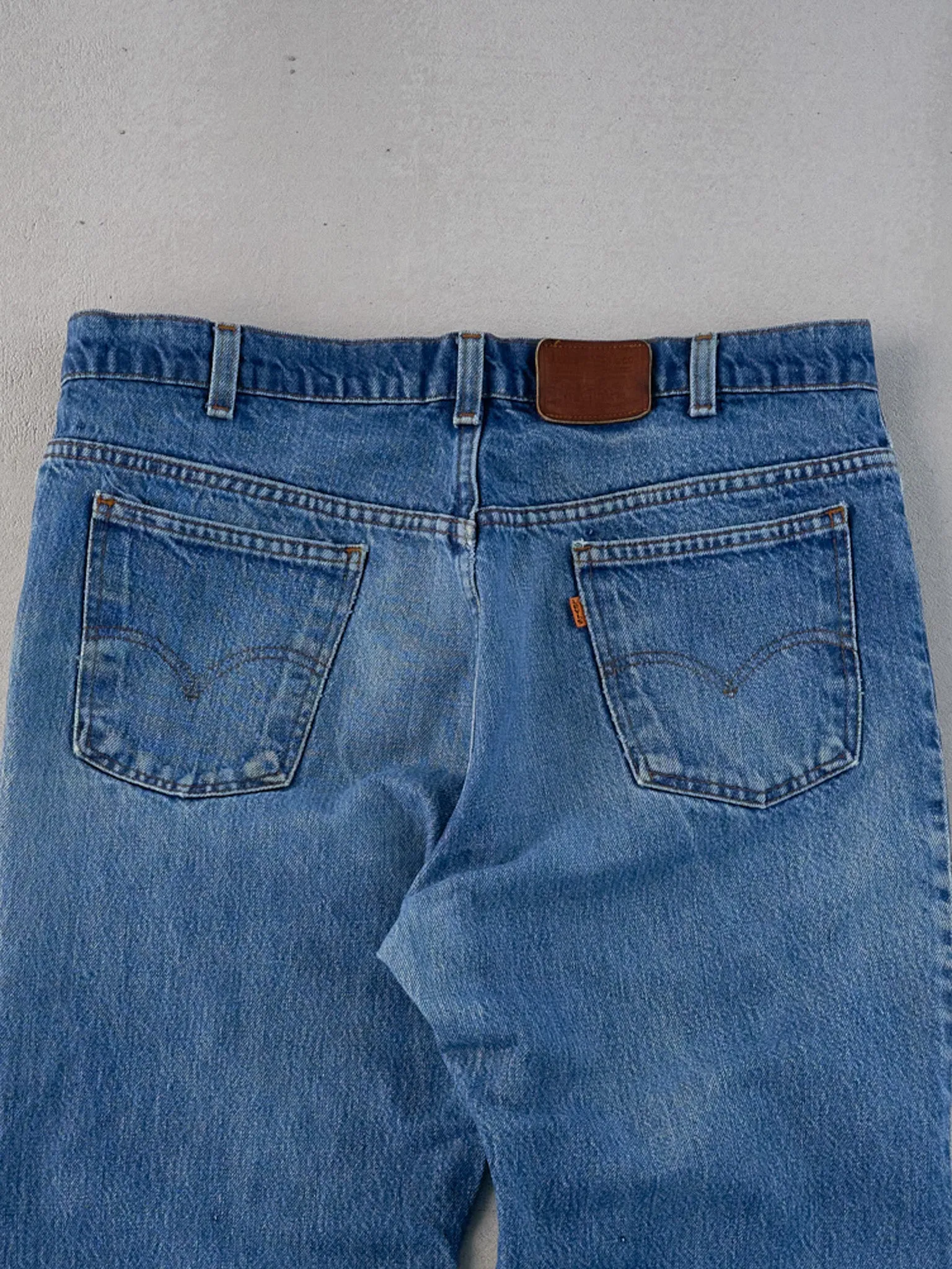 Vintage 70s Dark Blue Levi's 506 Denim Jeans (36x29) sold by Rebalance Vintage product image thumbnail 4
