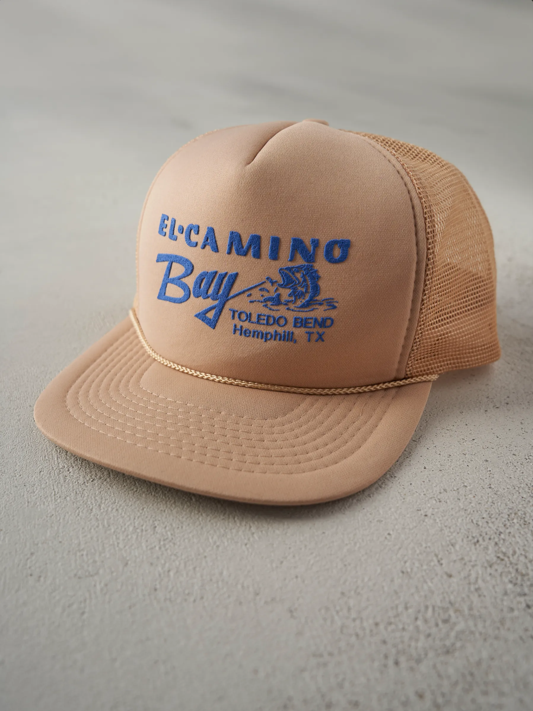 Vintage 90s Beige El-Camino Bay Foam Trucker Hat sold by Rebalance Vintage product image thumbnail 2